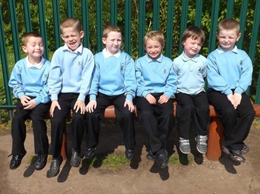 Boys in their uniform