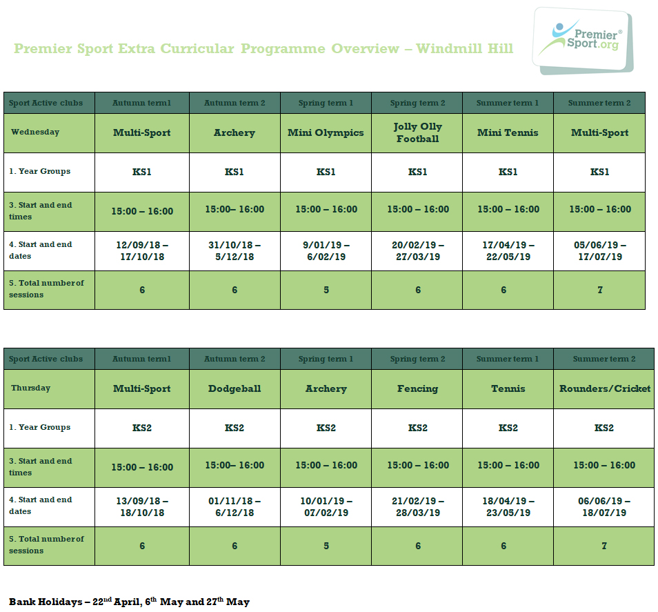windmill-hill-premier-sports-schedule-2018